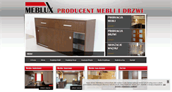 Desktop Screenshot of meblux-bochnia.pl